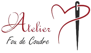 Logo de l'Atelier Fou de Coudre, partenaire de fabrication artisanale de protections menstruelles durables et solidaires.